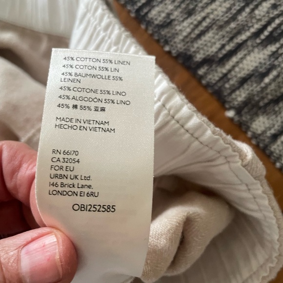 Free people button fly linen cotton blend harem pants - Picture 9 of 11